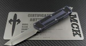 美国微技术Microtech Scarab Tanto Stonewash Gun Metal Gray 