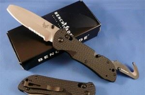 BENCHMADE 美国蝴蝶BM-916S triage三合一工具刀半齿白刃折刀