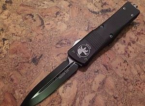 Microtech 微技术 Troodon 138-1 Black DLC Elmax 小龙双刃黑色 直跳