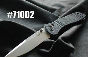 【进口刀具】美国蝴蝶BENCHMADE 710D2钢白色全刃...