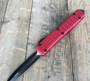 Microtech 美国微技术 122-1RD欧泰克双刃红色直跳军刀正品野营刀具【原装进口】