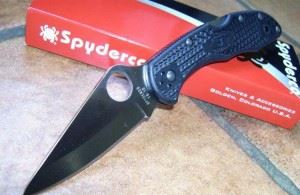 Spyderco美国蜘蛛 C11PBK 全刃黑色折刀