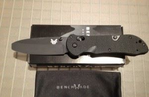 BENCHMADE 美国蝴蝶BM-916BK triage三合一工具刀全刃黑色折刀