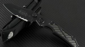 美国微技术Microtech 129-2 黑色半齿折刀