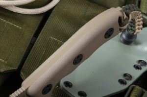 美国微技术MICROTECH Crosshair 101-2GR 十字军绿色双刃半齿战术直刀