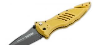 Blackhawk 美国黑鹰 CQD Mark I Type E Spear Point Yellow Knife (3.75" Plain) 15M100YL 黄柄全刃战术折刀