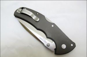 Cold Steel 美国冷钢 58TPSH Code 4 铝合金手柄矛形刀头半齿刃缎面折刀