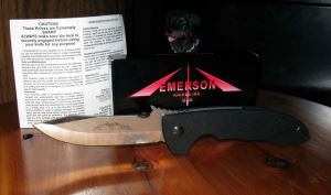 Emerson爱默生指挥官Emerson Knives CQC-8石洗平刃战术折刀