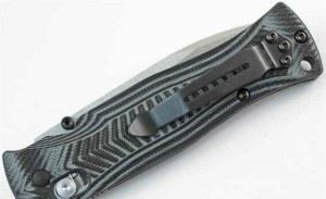 BENCHMADE美国蝴蝶 531S Pardue灰绿色柄G10鱼尾型手柄半齿折刀