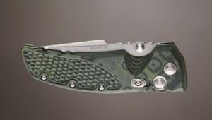 HOGUE 美国霍格刀具 34148 G-mascus纹路绿色G-10柄几何头折刀
