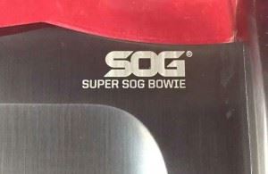 SOG美国索格SB1T-L越战黑刃超级大猎刀砍刀匕首军刀正品野营刀具