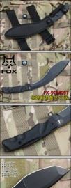 FOX 意大利狐狸FX-9CM05T 极端战术丛林刀 黑色