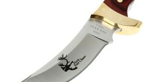 美国巴克BUCK户外卡林加狩猎刀0401RWSBC-B 刀身方面有图案