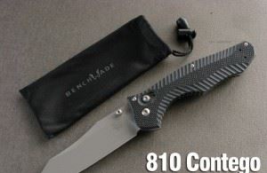 美国蝴蝶BENCHMADE 810 Contego银色全刃折刀