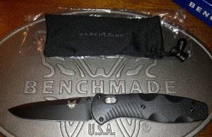 BENCHMADE 美国蝴蝶BM-580BK全刃黑色折刀