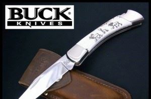 【世界名刀】美国巴克BUCK 110EKSLE-B鹿角特别定制折刀
