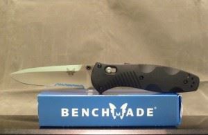 BENCHMADE 美国蝴蝶BM-580S 白色半齿折刀