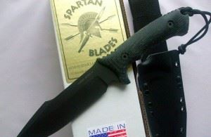 SPARTAN 美国斯巴达Harsey Model 2 战术直刀-黑色Kydex刀鞘 