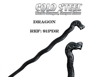 Cold Steel 美国冷钢91PDR龙头拐杖 雕刻精致的龙棒
