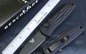 美国蝴蝶BENCHMADE 3550BK Mel Pardue 全刃黑色侧跳