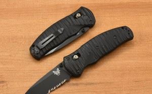 BENCHMADE 美国蝴蝶  1000001SBK 黑色半齿折刀