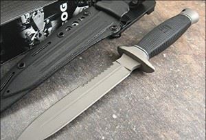 SOG 美国索格 Daggert D25B-K 双刃半齿战术格斗刀