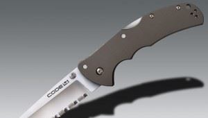 COLD STEEL美国冷钢 58TPCTS CODE 4 半齿折型刀尖军刀正品野营刀具【原装进口】