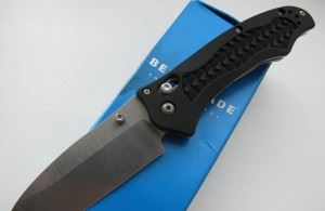 BENCHMADE 美国蝴蝶111H2O BLK 黑柄全刃折刀