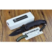 Pohl Force 德国波尔部队Alpha Four Serrated 德国特种部队北约军订制版黑色半齿折刀