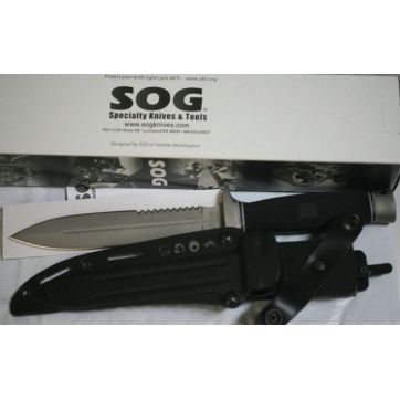 SOG 美国索格 Daggert D25B-K 双刃半齿战术格斗刀