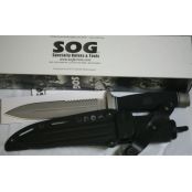 SOG 美国索格 Daggert D25B-K 双刃半齿战术格斗刀